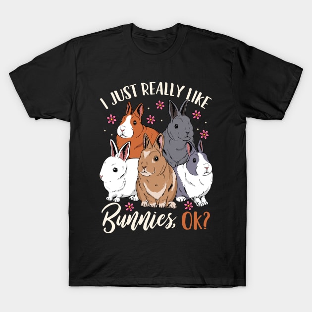 Bunnies Bunny Lover Rabbit Pet T-Shirt by CreativeGiftShop